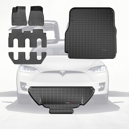 Combideal Tesla Model X 7-zits: trunk-, frunk- & automatten