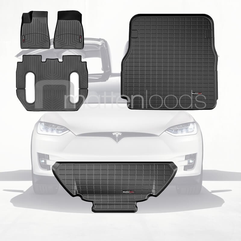 Combideal Tesla Model X 6-zits zonder middenconsole: trunk-, frunk- & automatten