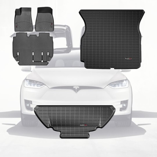 Combideal Tesla Model X 5-zits: trunk-, frunk- & automatten