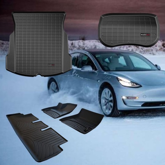 Weathertech Combideal Tesla Model 3 Premium automatten + kofferbakmat + frunkmat