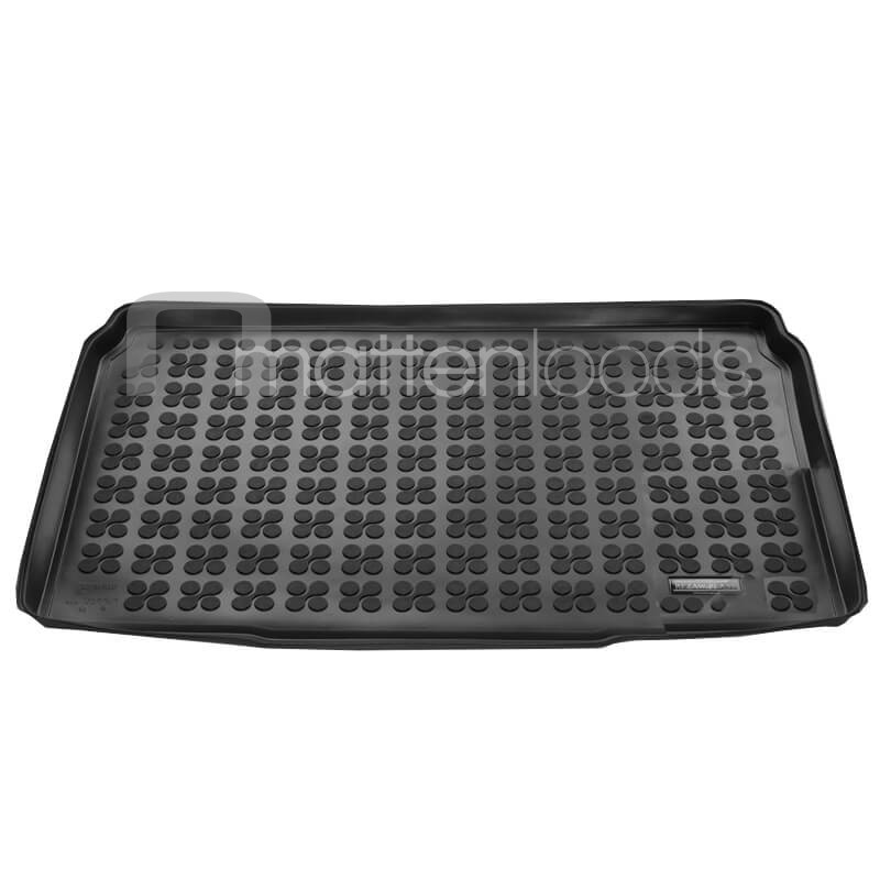Auto Lederen Kofferbakmat voor Opel Corsa F 2019-2023, Op Maat Gemaakte Kofferbakvoeringen Antisliptapijten Beschermer Pad Interieur Accessoires,B/Black