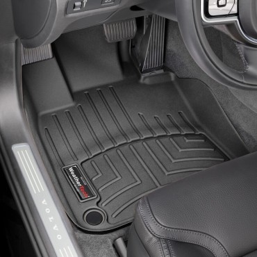 RECAMBO Gummimatten & Kofferraumwanne Set passend für Volvo V90 II V90 Cross Country | ab 2016> - 100% passgenaue Auto Fußmatten und Kofferraummatte aus hochwertigen rutschfesten TPE - Schwarz