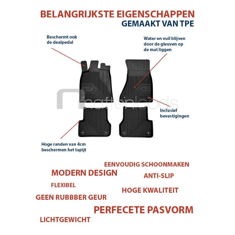 Mattenloods rubber matten Mitsubishi Outlander III PHEV