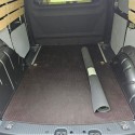 Laadvloermat rubber (traanplaat motief) Volkswagen Caddy enkele schuifdeur 2020-heden
