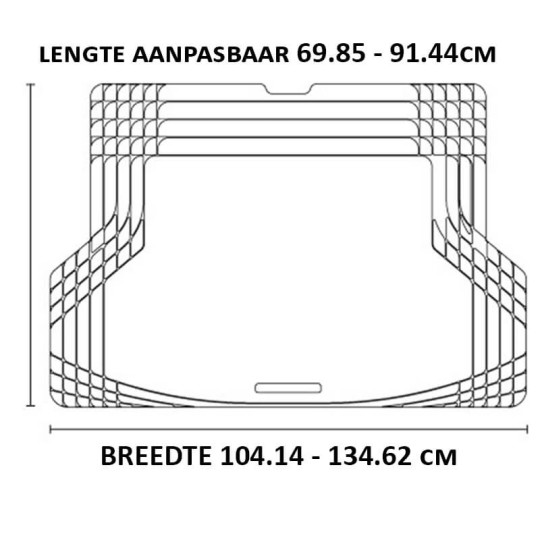 Weathertech trim to fit trunkliner | Semi pasvorm kofferbakmat