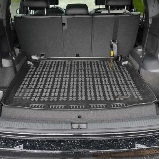 Volkswagen Tiguan Allspace 7-zits (3e zitrij gevouwen) rubber kofferbakmat 2018-heden