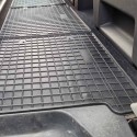 Rubber matten Volkswagen Transporter T6 (2e rij) dubbele cabine enkele schuifdeur 2015-2019