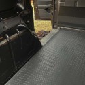 Laadvloermat rubber (traanplaat motief) Volkswagen Caddy dubbele schuifdeur 2020-heden