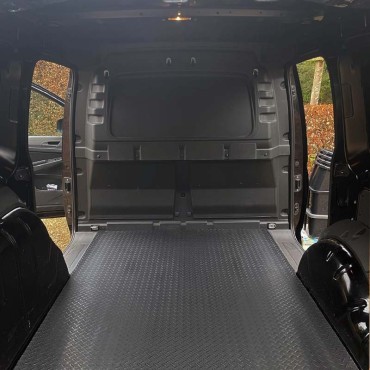 Laadvloermat rubber (traanplaat motief) Volkswagen Caddy dubbele schuifdeur 2020-heden