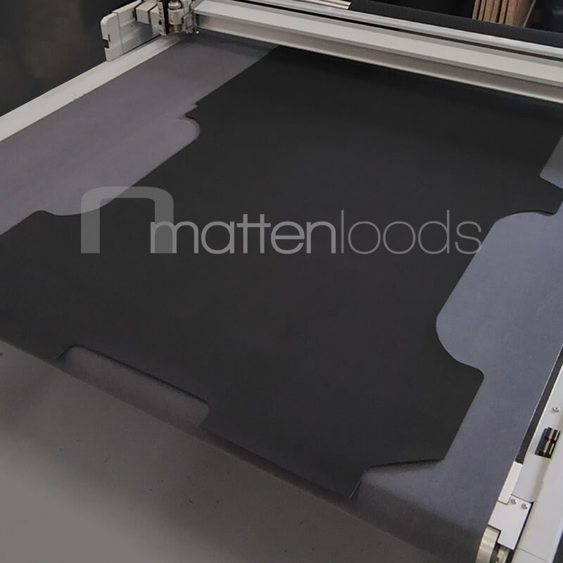 Premium M-Line laadvloermat Ford Transit Custom Snoeks dubbele cabine L2 vanaf 2023 | 4mm antislip rubber traanplaat