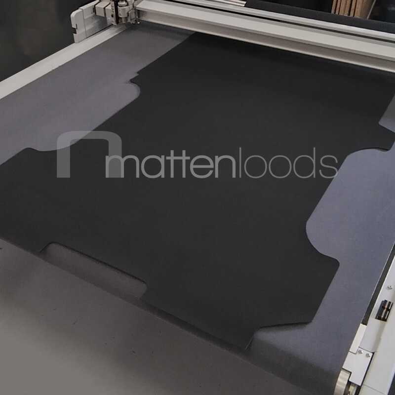 Laadvloermat rubber (traanplaat motief) Renault Trafic Dubbel Cabine verlengd L2 2014-heden