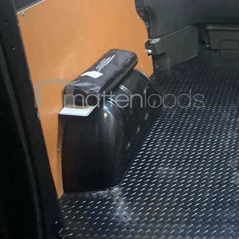 Laadvloermat rubber (traanplaat motief) Renault Trafic Dubbel Cabine verlengd L2 2014-heden