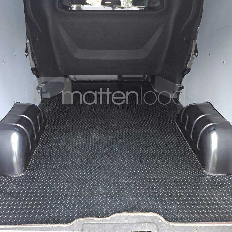 Laadvloermat rubber (traanplaat motief) Fiat Talento Dubbel Cabine verlengd L2 2016-heden