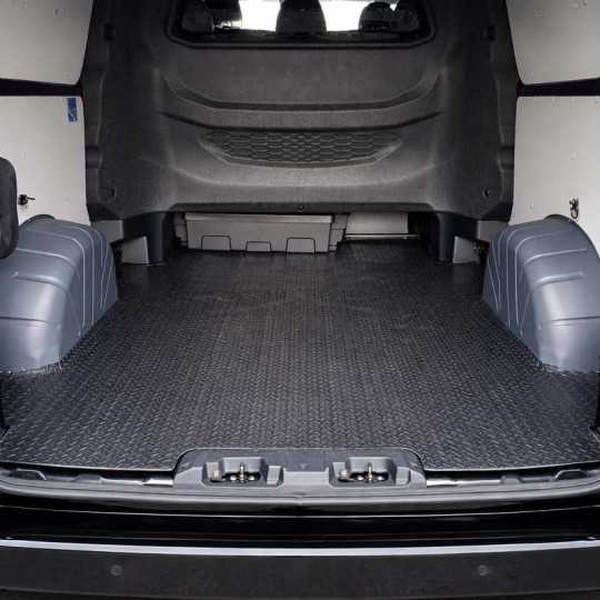 Laadvloermat rubber (traanplaat motief) Ford Transit Custom Snoeks dubbele cabine L2 vanaf 2023