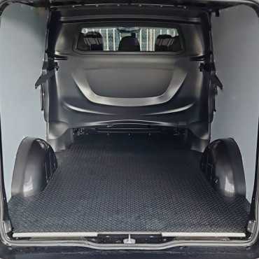 Laadvloermat rubber (traanplaat motief) Mercedes Vito L3 WB343 dubbel cabine 2014-heden