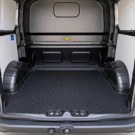 Premium M-Line laadvloermat Ford Transit Custom dubbelcabine (af fabriek) L1 2023-heden | 4mm antislip rubber traanplaat