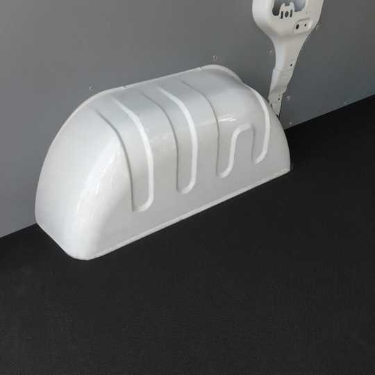 Premium M-Line laadvloermat Volkswagen Transporter T7 dubbelcabine (af fabriek) L1 2023-heden | 4mm antislip rubber traanplaat