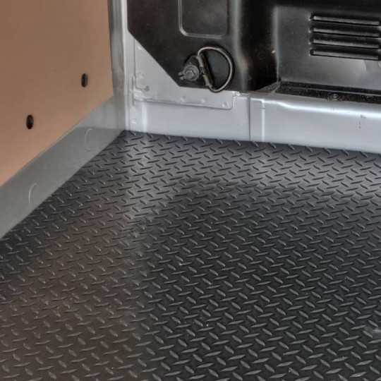 Premium M-Line laadvloermat Ford Transit Custom L1 dubbel cabine 2012-2023 | 4mm antislip rubber traanplaat