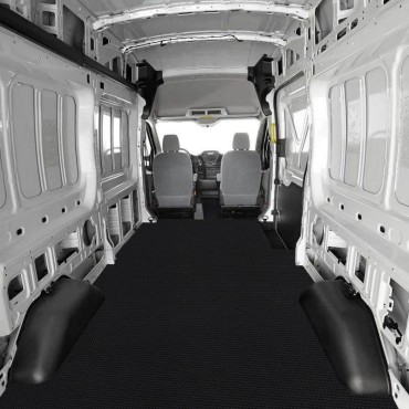 Laadvloermat rubber (traanplaat motief) Fiat Doblo Cargo Maxi 2-zits 2000-2009 2