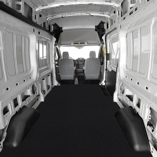 Premium M-Line laadvloermat Mercedes Vito lang stoel/stoel 2004-2014 | 4mm antislip rubber traanplaat